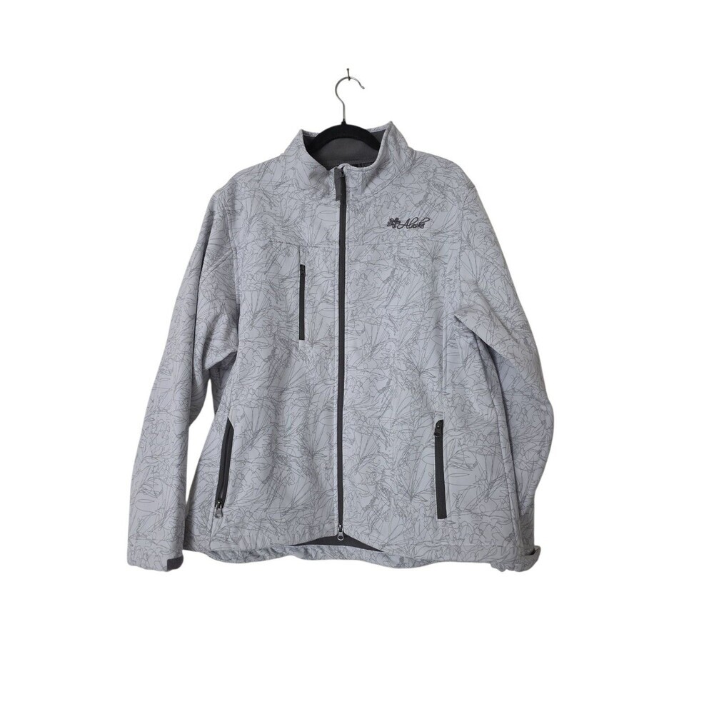 Prairie Mountain Jacket Women's White Gray Zip Up Size XXL
